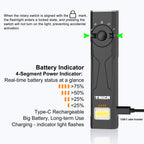 Trica 1350-Lumen EDC Flashlight – Green Beam, UV, Strobe, USB Rechargeable