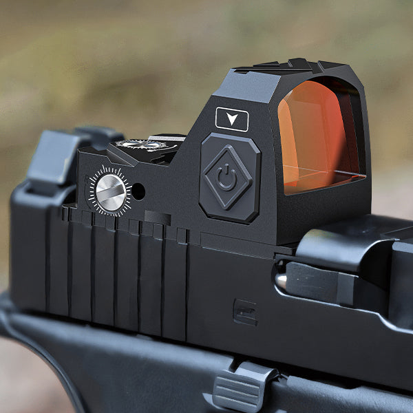 WolfCloak Motion Awake 2MOA Red/Green Dot Scope for RMR Cut Footprint, Shockproof and Waterproof Red Dot Sight, Open Reflex Optics with Adapter Plate for MOS and 21mm Picatinny Base