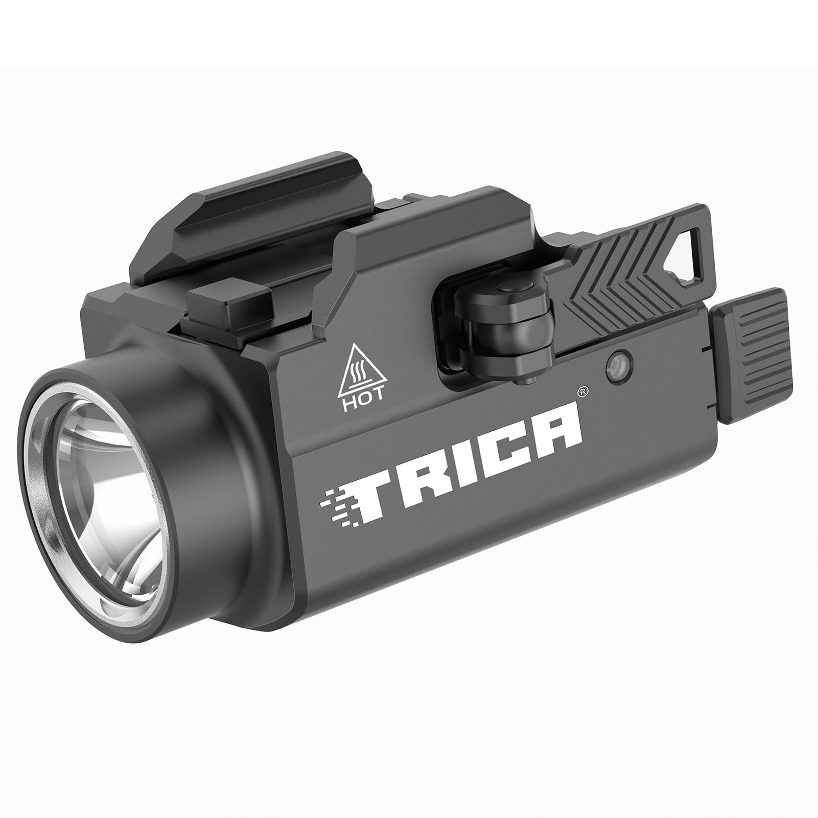 Trica 800-Lumen Pistol Light – Quick Release, USB Rechargeable, GL/Picatinny Rail